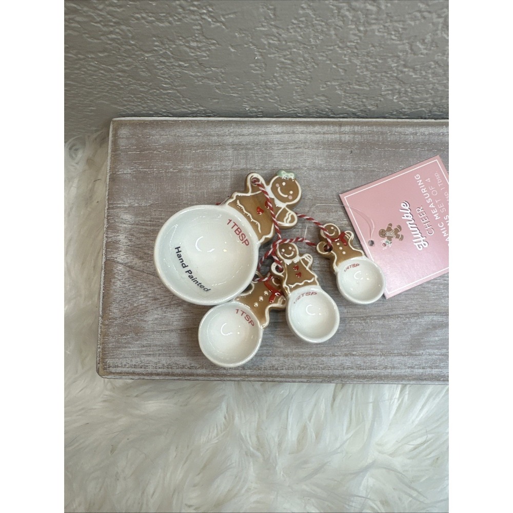 $23 🌙 St. Nicholas Square Gingerbread Measuring Spoons Set of 4 fun ornaments